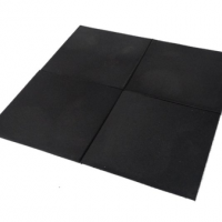 PISO PLACA   1x1 25mm PRETO