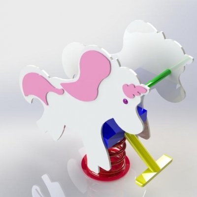 BRINQUEDO SOBRE MOLA UNICÓRNIO